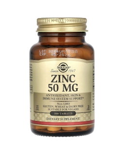 Solgar, Zinc (Sink), 50 mq, 100 Tablet