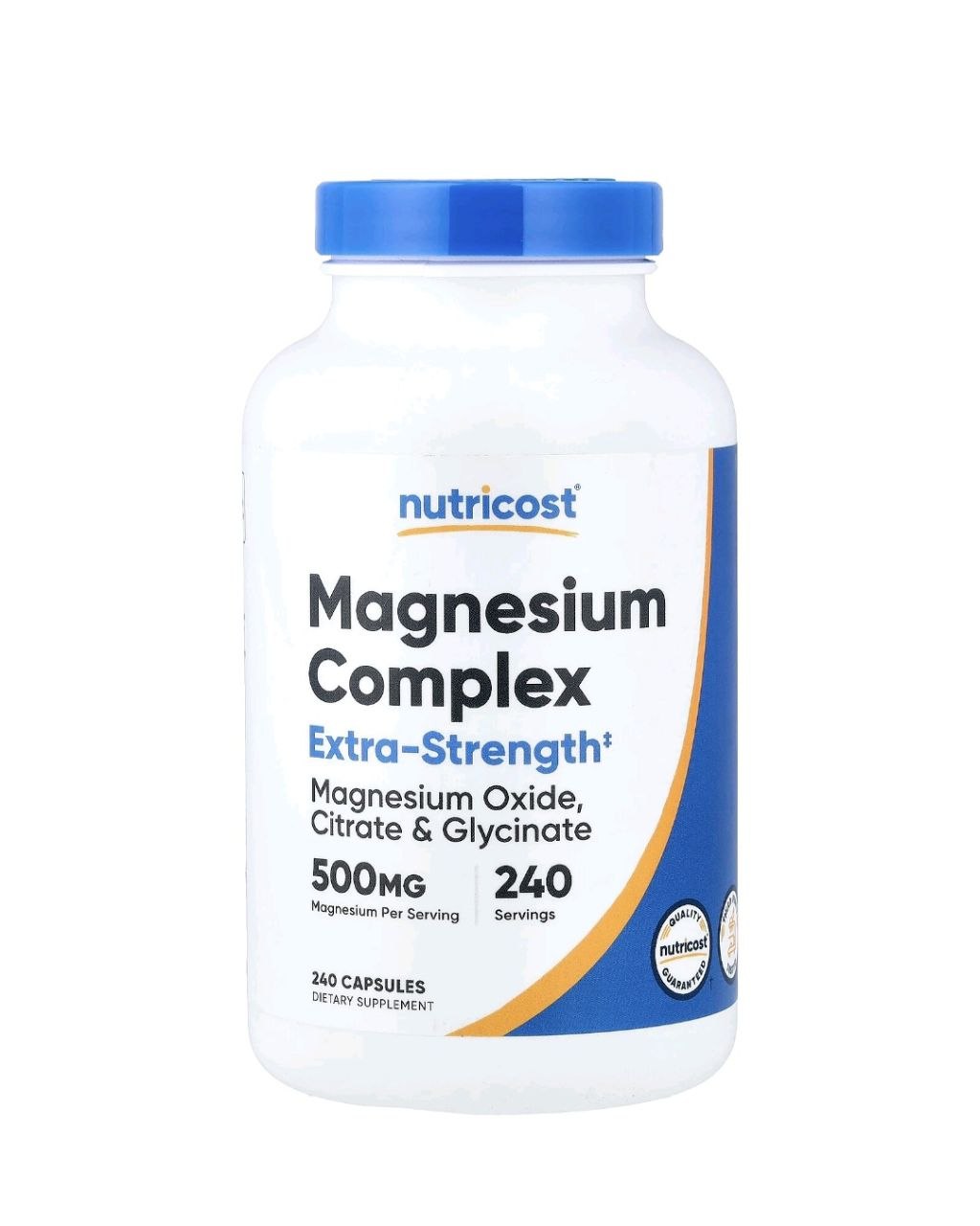 Nutricost, Magnesium Complex (Maqnezium Kompleksi), 500 mq, 240 Kapsul