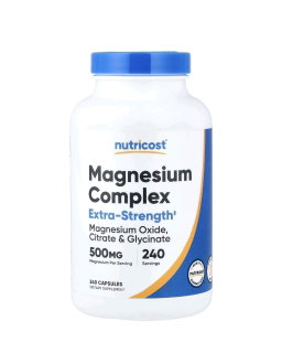 Nutricost, Magnesium Complex (Maqnezium Kompleksi), 500 mq, 240 Kapsul