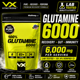 VITAXTRONG 100% Glutamine [300g / 500g / 1kg] – Faster Muscle Recovery, Repair & Immune Boost [VX]