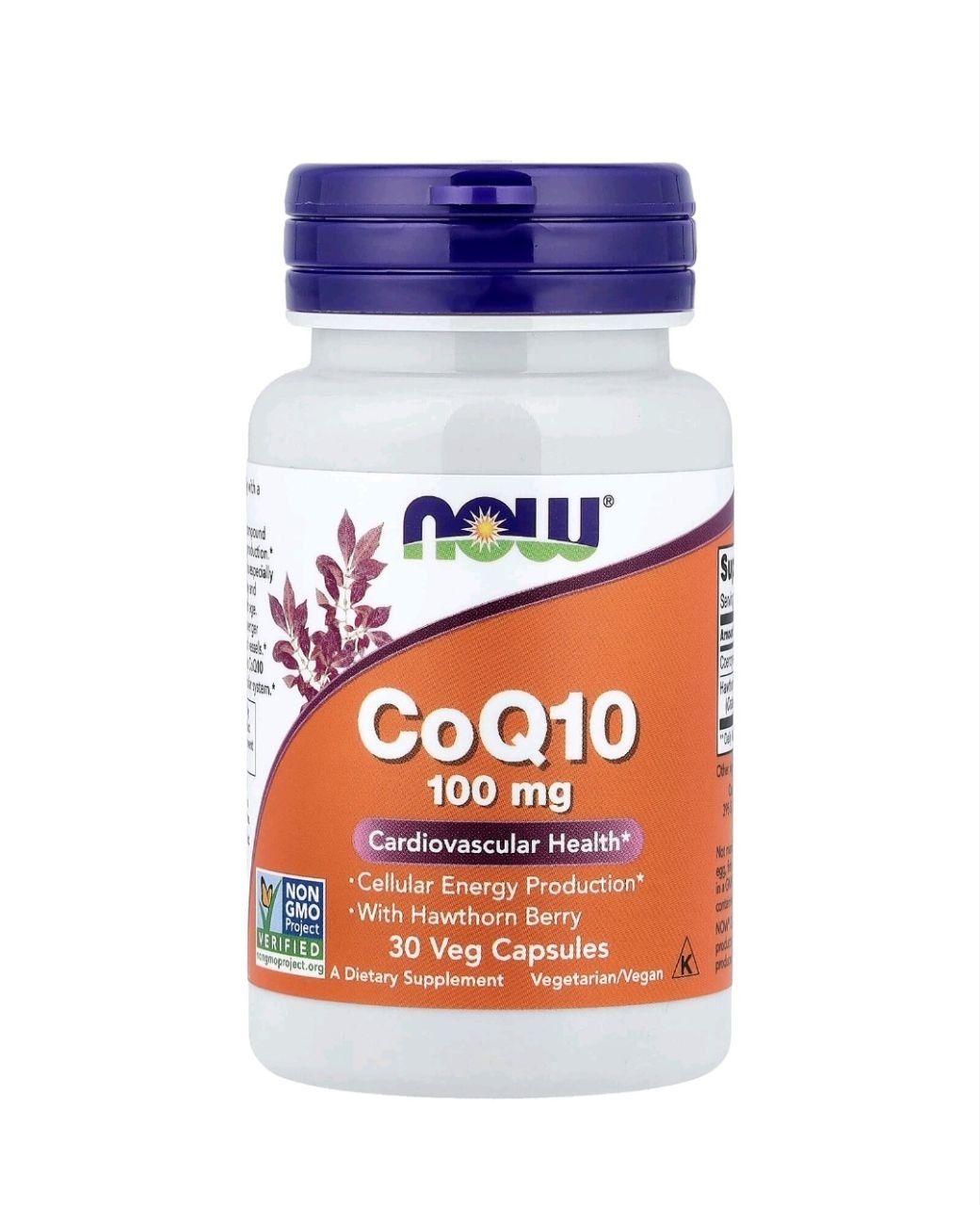 NOW Foods, CoQ10, 100 mq, 30 Veg Kapsul