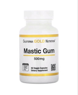 California Gold Nutrition, Mastic Gum (Damla Saqqızı Ekstraktı), 500 mq, 60 Kapsul