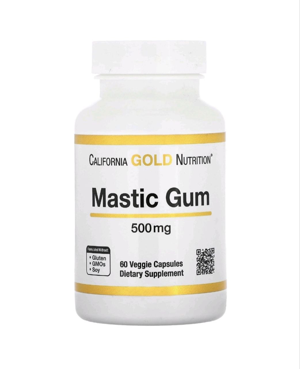 California Gold Nutrition, Mastic Gum (Damla Saqqızı Ekstraktı), 500 mq, 60 Kapsul