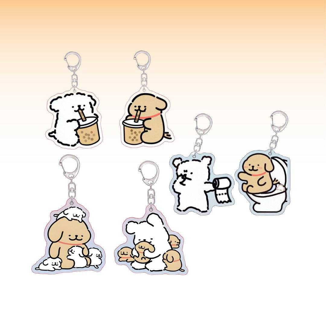 Dog Couple Keychain