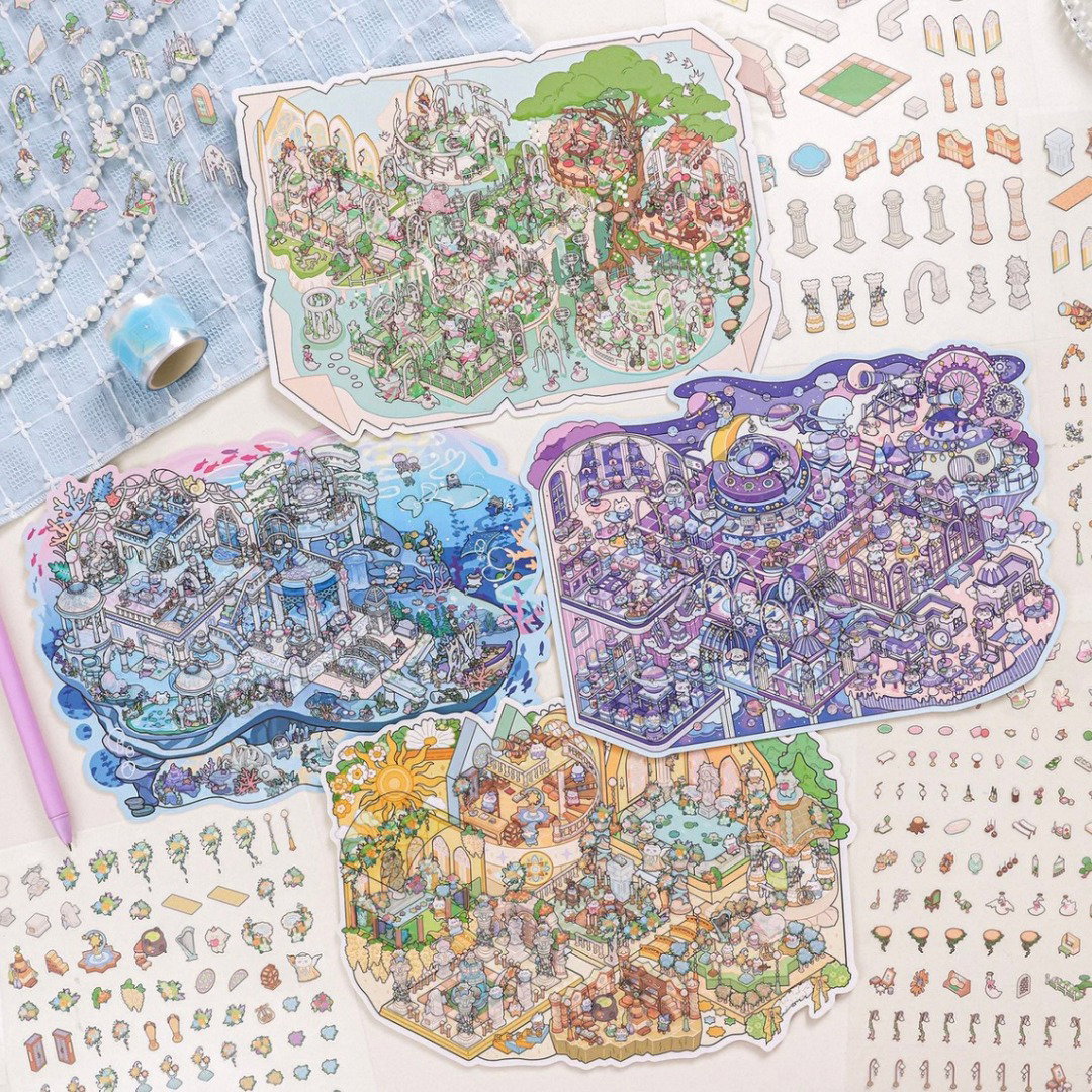 Large Scenery Sticker Set _1