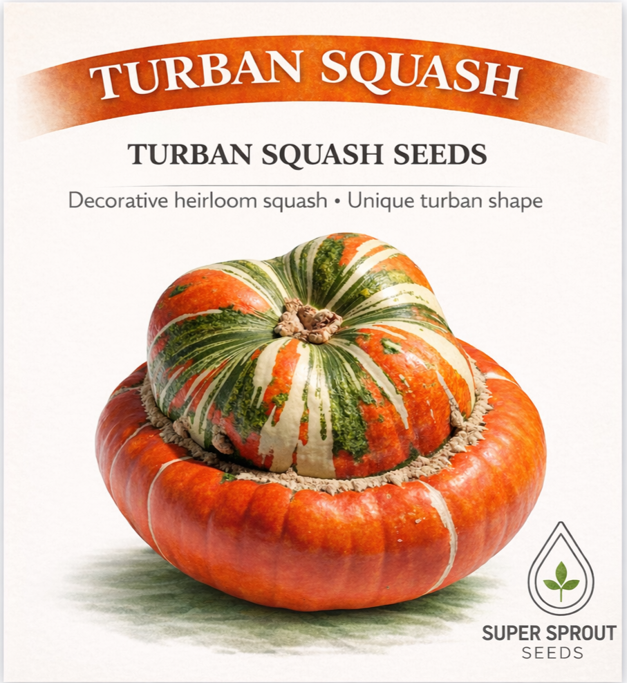 🎃TURBAN SQUASH 🎃 x 5 seeds_2