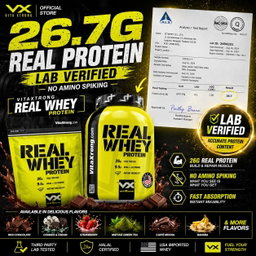 VITAXTRONG™ Real Whey Protein (10lbs/4.5kg) — Designed for Performance & Recovery | Lab-Tested • No Amino Spiking | Lean Muscle Growth