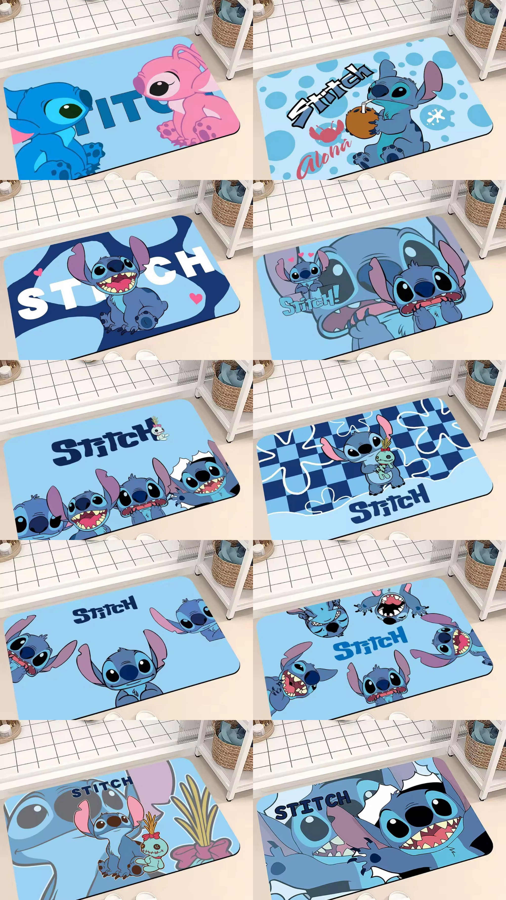 Alfombra de Baño Stitch: ¡Absorción con Estilo! _0
