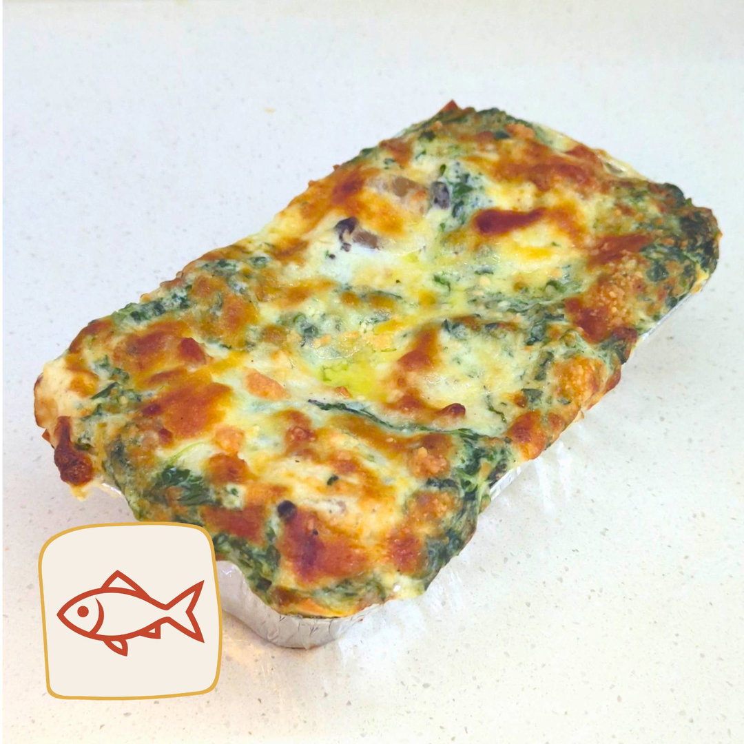 Creamy Salmon & Spinach Lasagna · 2-3 pax