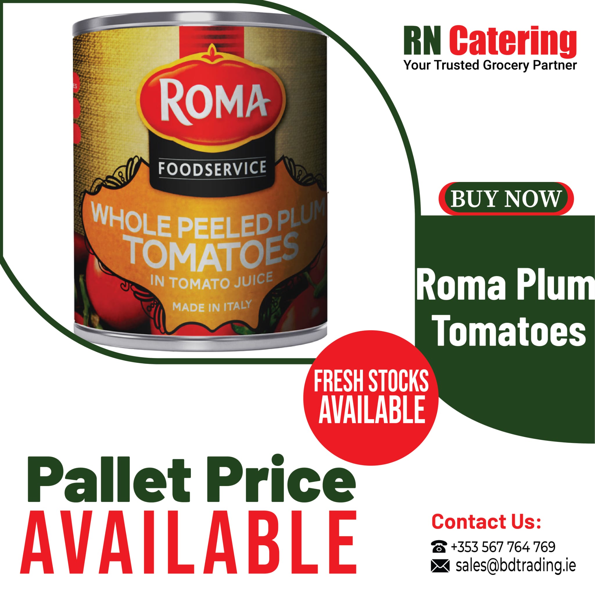 ROMA WHOLE PLEEDED PLUM TOMATTO (pallet price available)_0