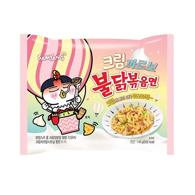 SOPA INST BULDAK HOT CHICKEN CARBONARA CREAM 140G