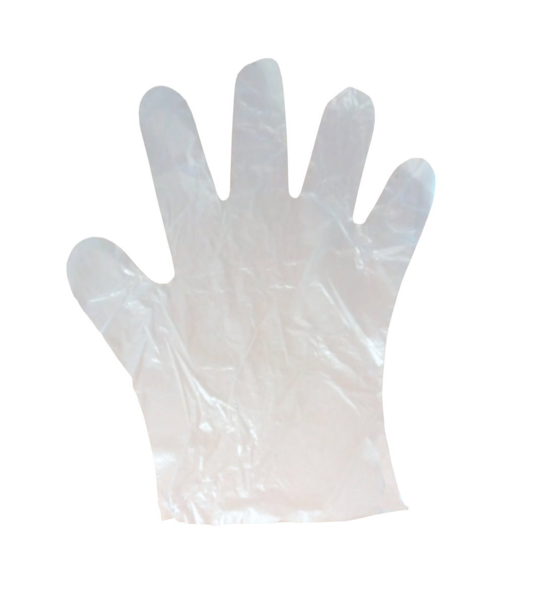 Guante Plástico Desechable Transparente