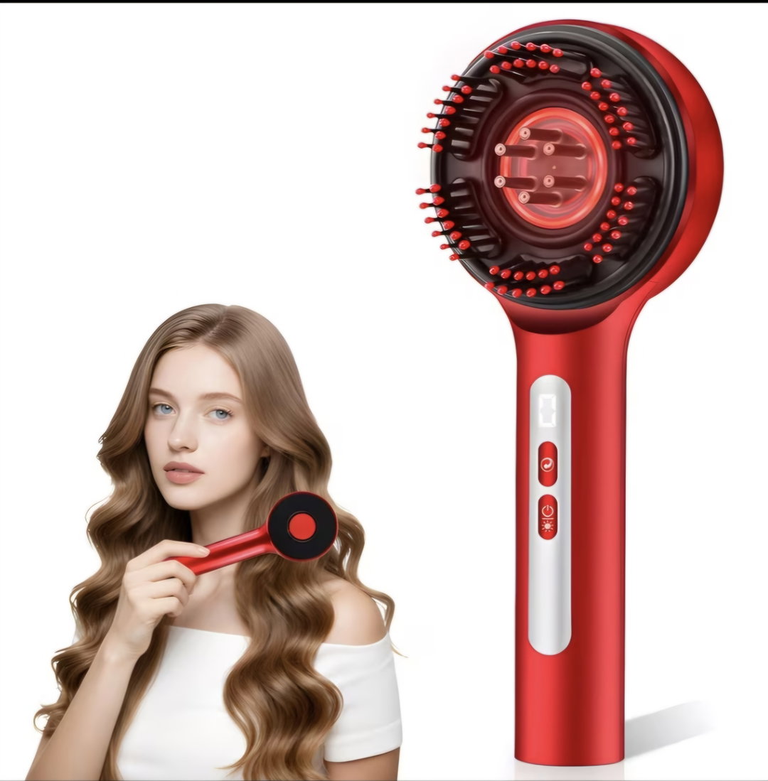 Scalp Massager Brush With Oil Applicator
