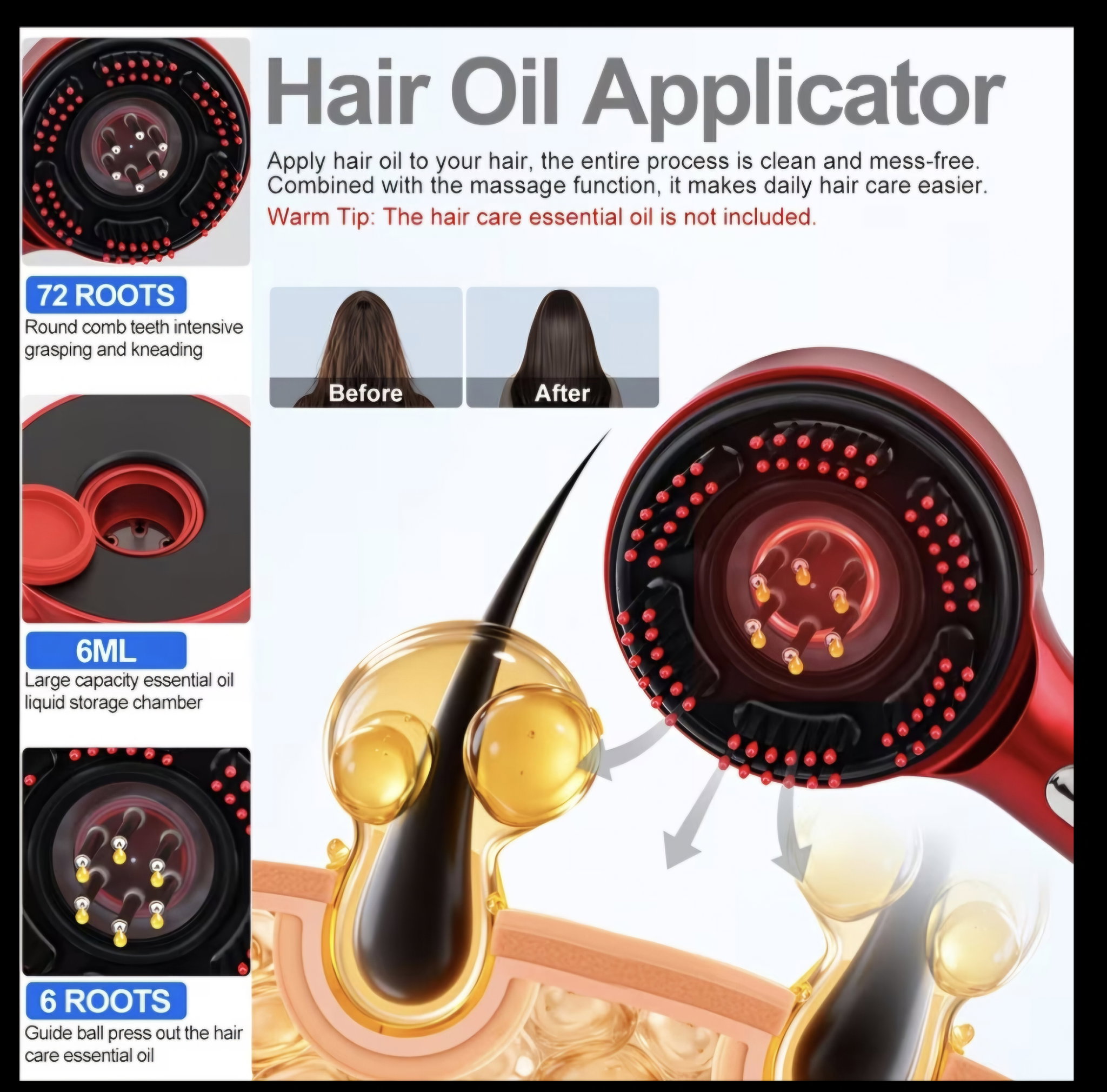 Scalp Massager Brush With Oil Applicator_2