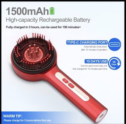 Scalp Massager Brush With Oil Applicator