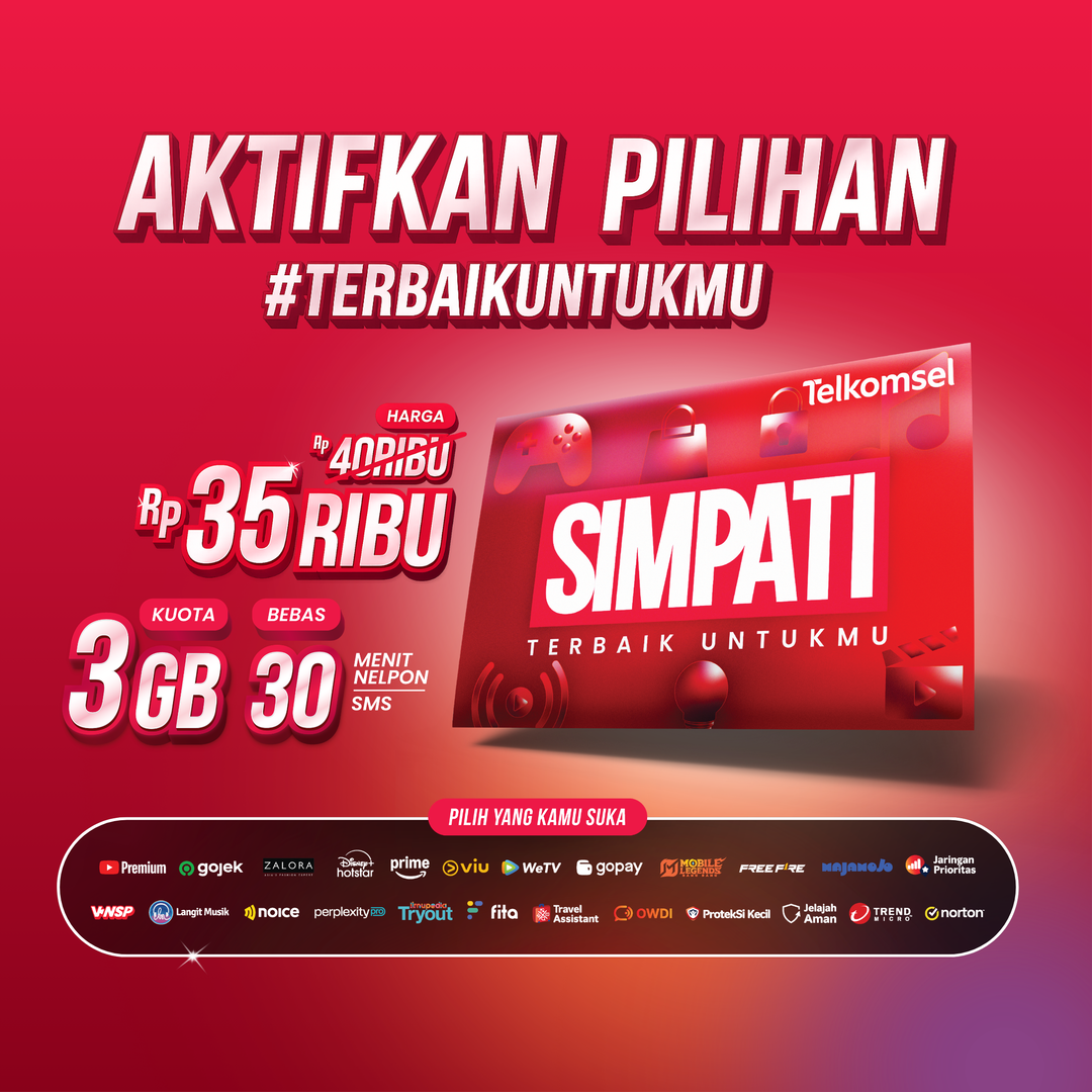 Kartu Perdana SIMPATI 3GB