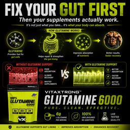 VITAXTRONG 100% Glutamine [300g / 500g / 1kg] – Faster Muscle Recovery, Repair & Immune Boost [VX]