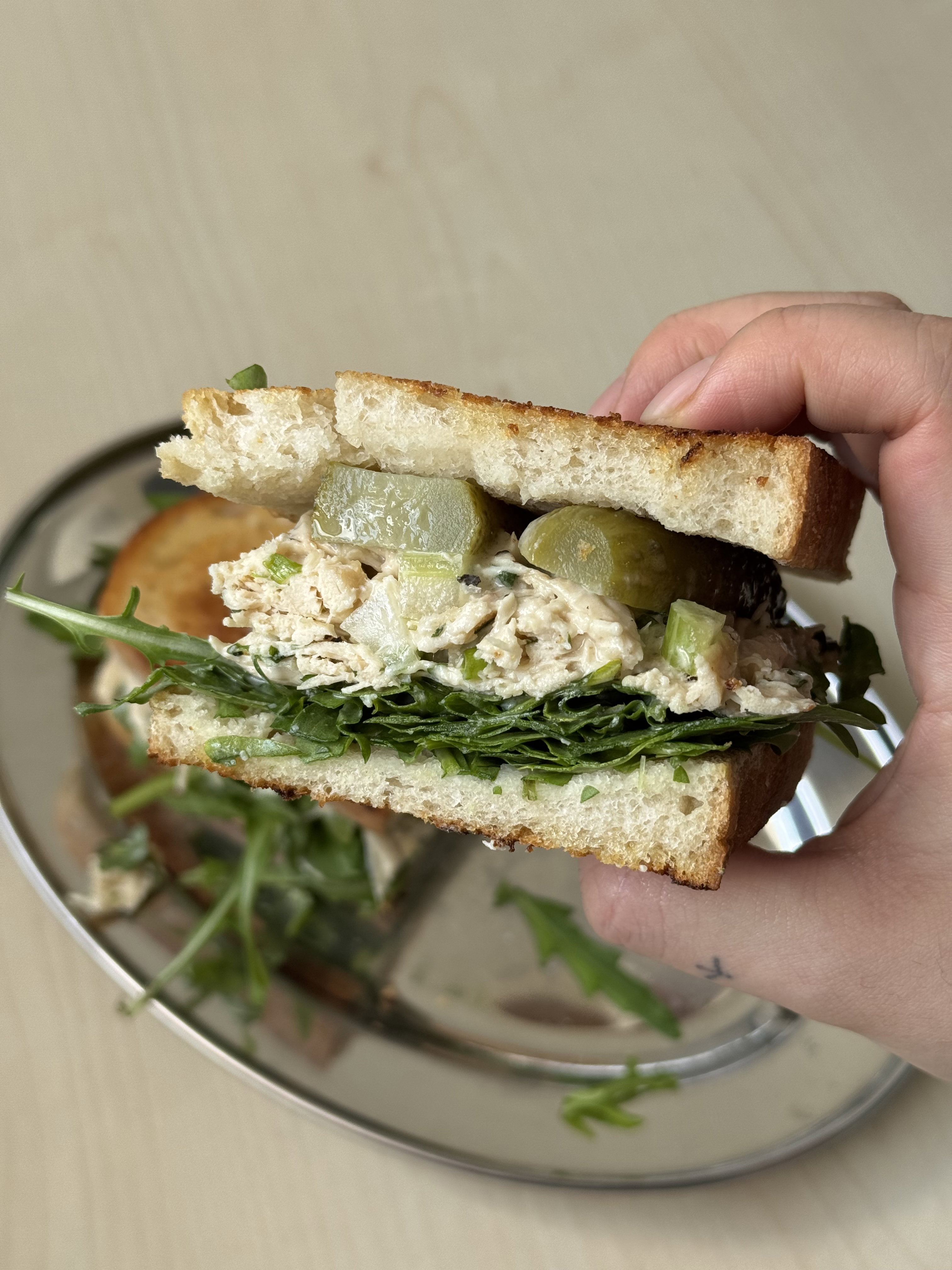 Chicken Arugula Toastie_1