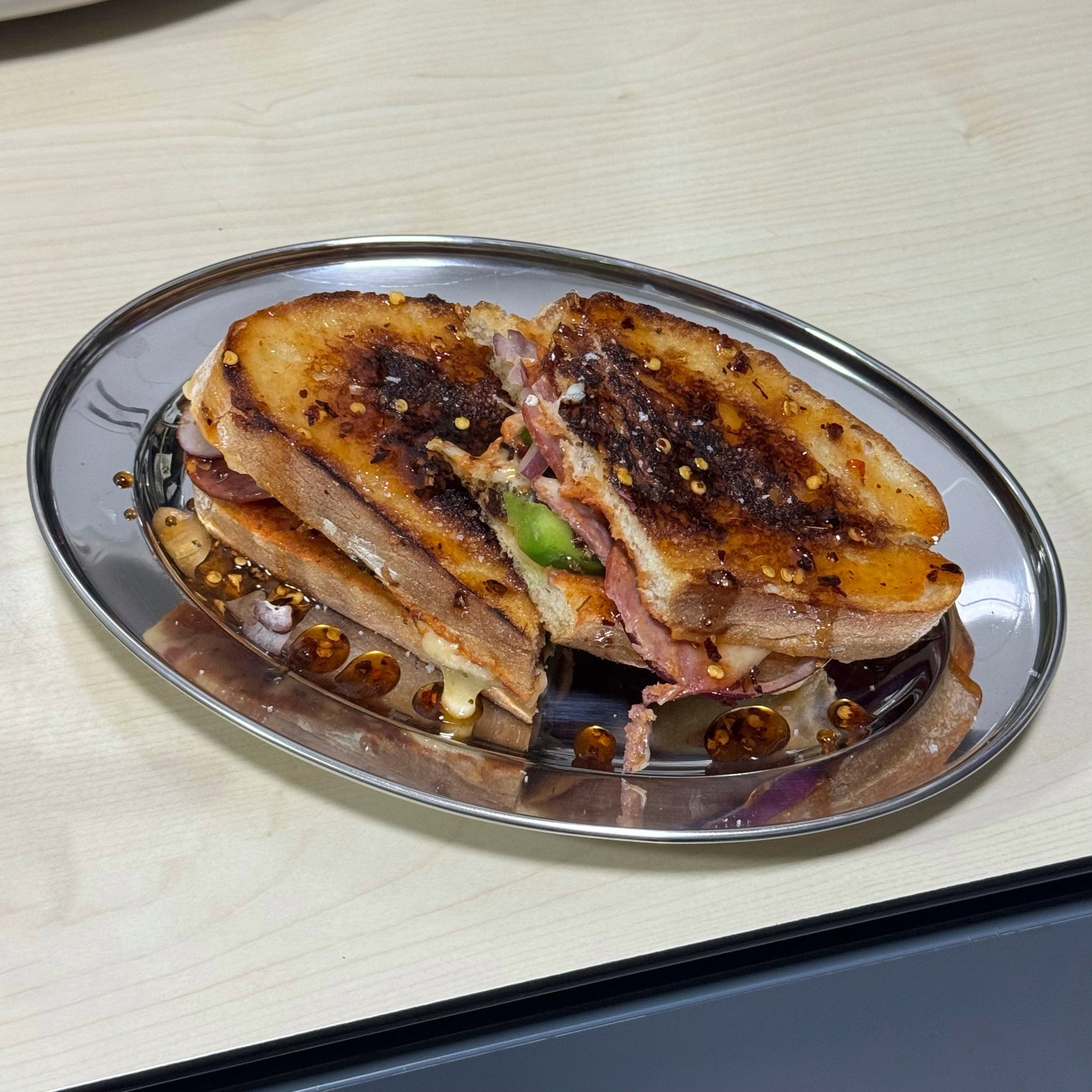 Hot Honey Pizza toastie_0