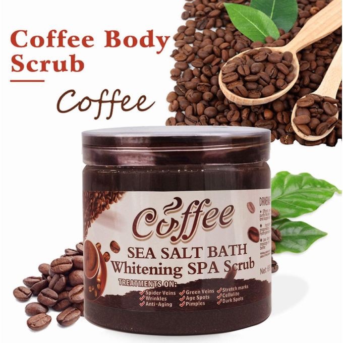 DR MEINAIER - 680g - Coffee sea salt bath whitening SPA scrub Face and body Exfoliating_0