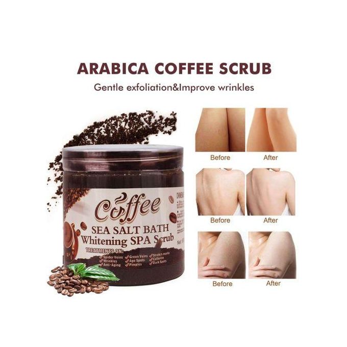 Dr.Meinaier Coffee Sea Salt Bath Whitening SPA Scrub -350g_0