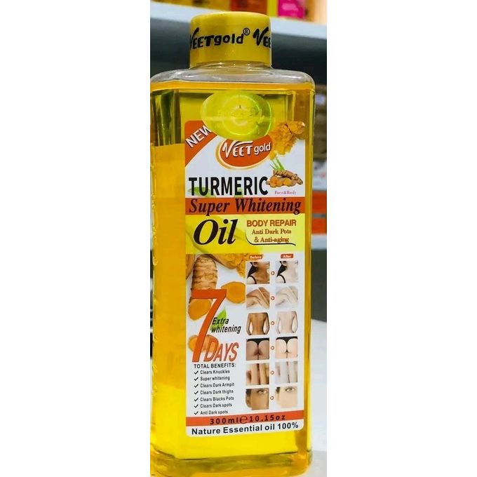 VEET GOLD Turmeric Oil Super Whitening & Brightening Body Oil-300ml