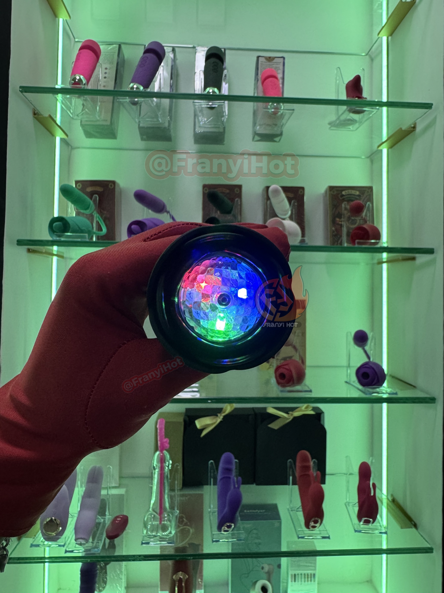 Plug anal vibratorio a control remoto con Luz RGB_3