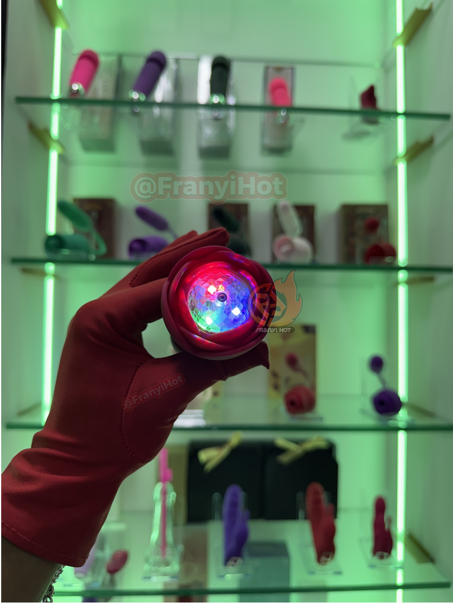 Plug anal vibratorio a control remoto con Luz RGB_2