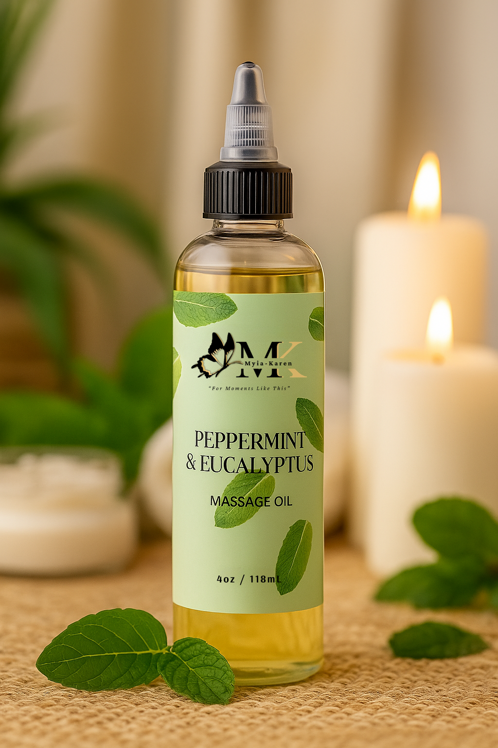 Peppermint & Eucalyptus Massage Oil