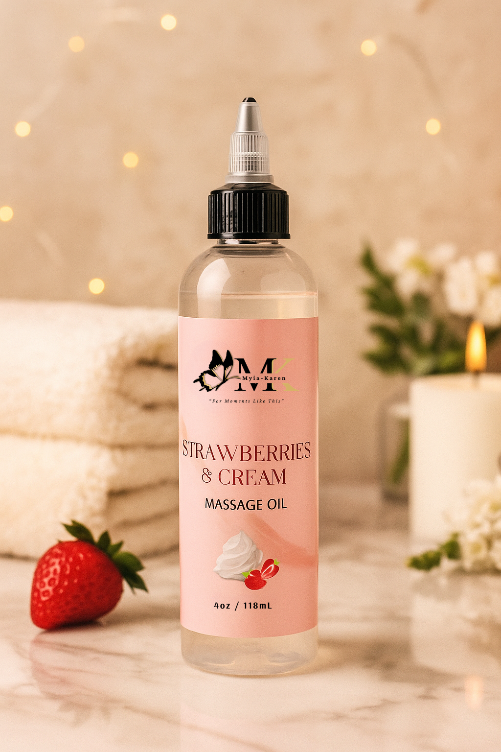 Strawberries & Cream Massage Oil