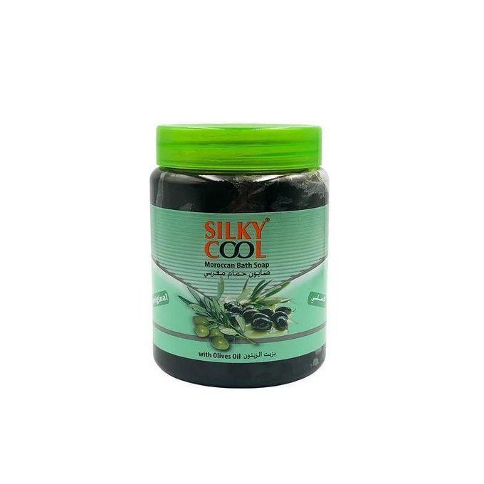 Silky cool Moroccan Bath Soap Black Soap With Olives