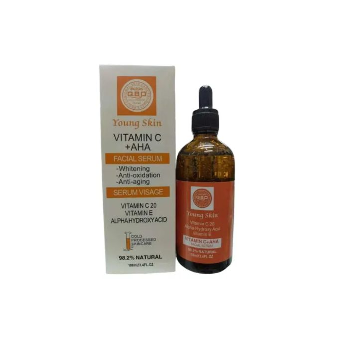 QBD Young Skin Vitamin C + AHA Facial Serum.