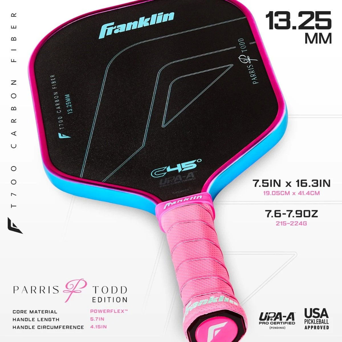 Franklin C45° Paris Todd 13.25mm - Pink/Blue_2
