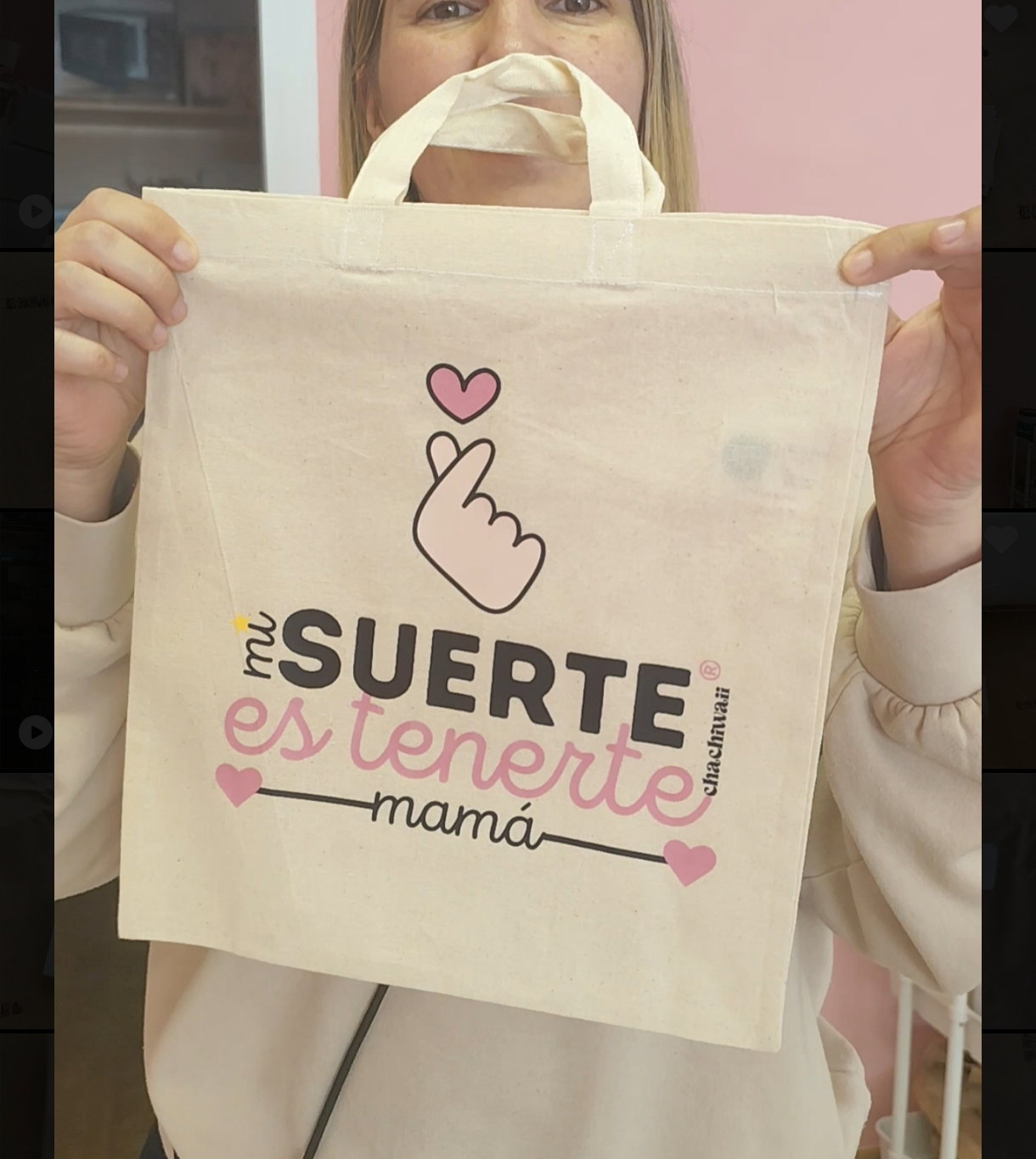 Bolsa "mi suerte es tenerte"_0