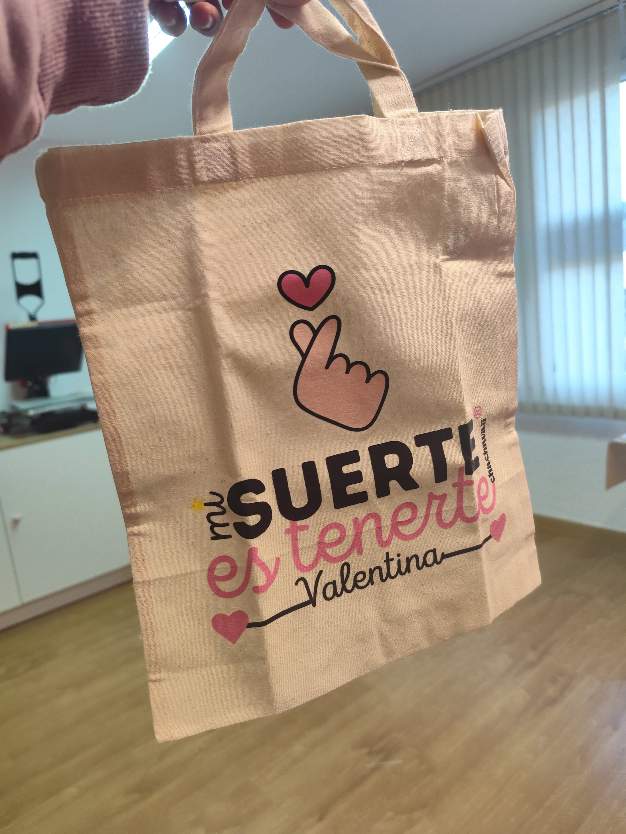 Bolsa "mi suerte es tenerte"_1