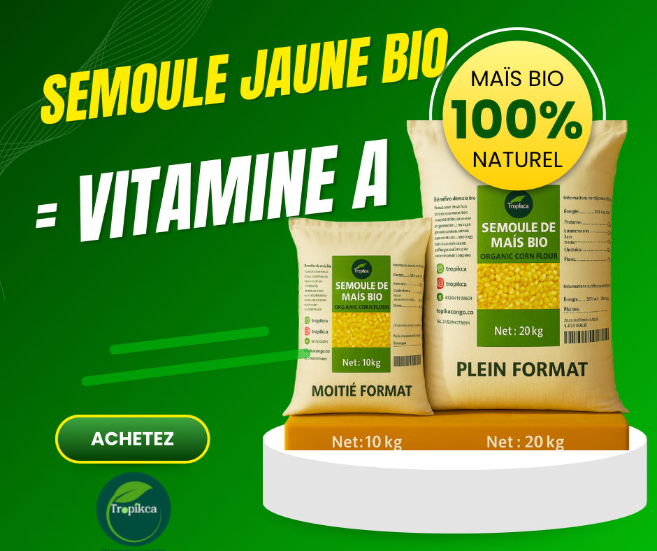 Semoule de Maïs Bio Jaune 25kg – Tropikca (20 kg & 10 kg) (Copy)_0