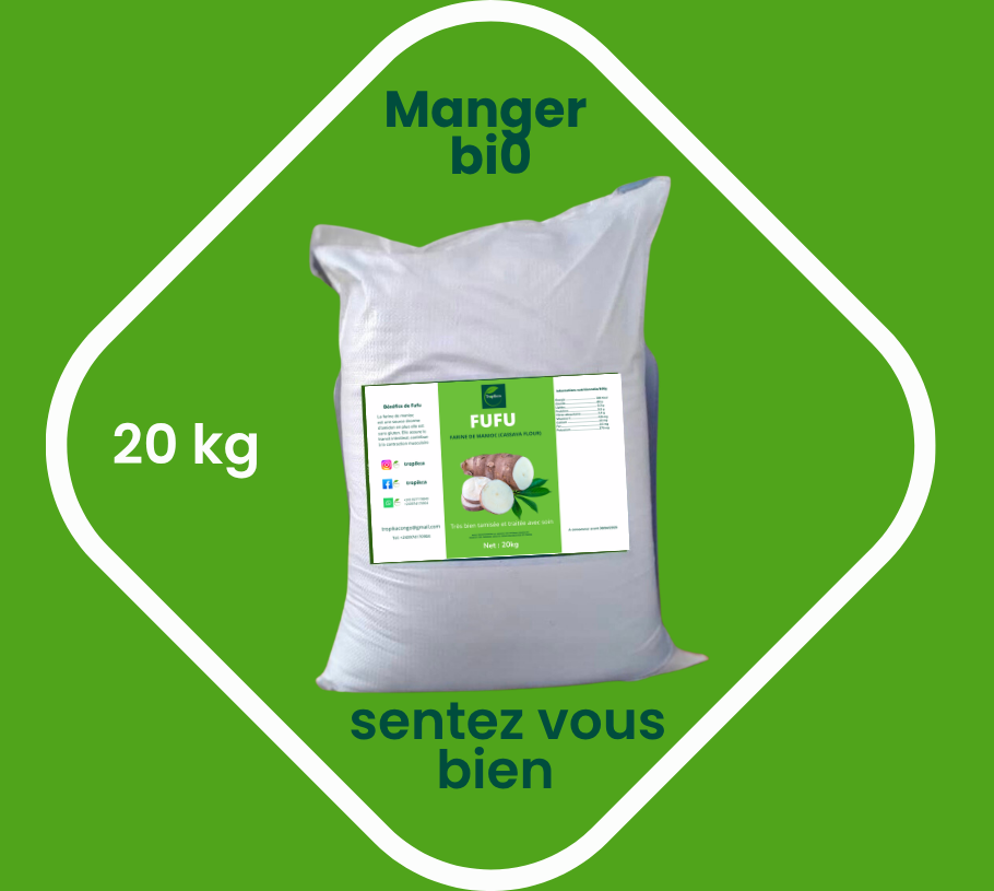 Farine de manioc 20kg Tropikca 