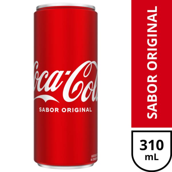 Coca Cola Original con Azúcar LATA 310ml_0