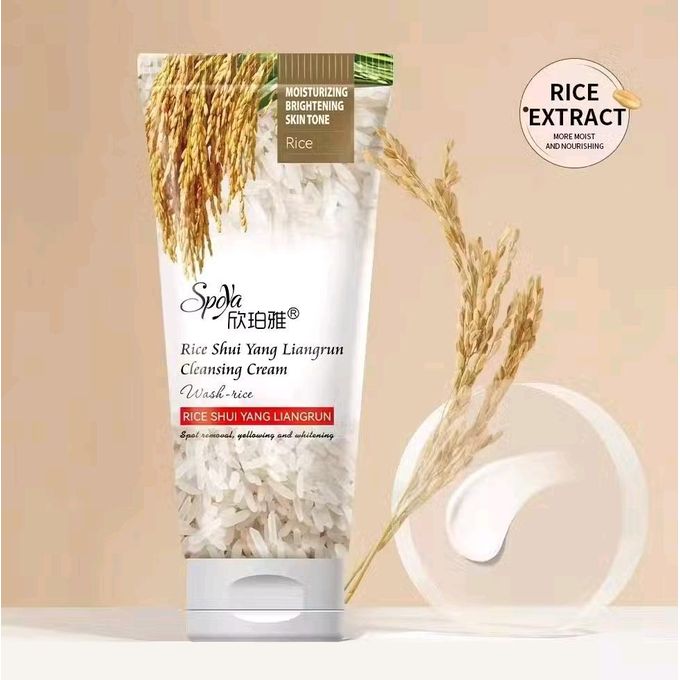 Spoya Fresh Foam Series Cleanser Moisture Foam Cleansing Wash-rice_0