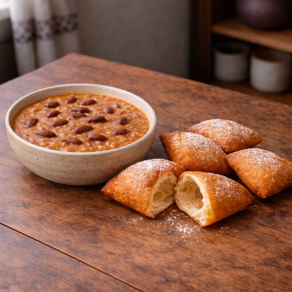 Maharage with 8 Mandazi | مهراجي مع 8 مندازي