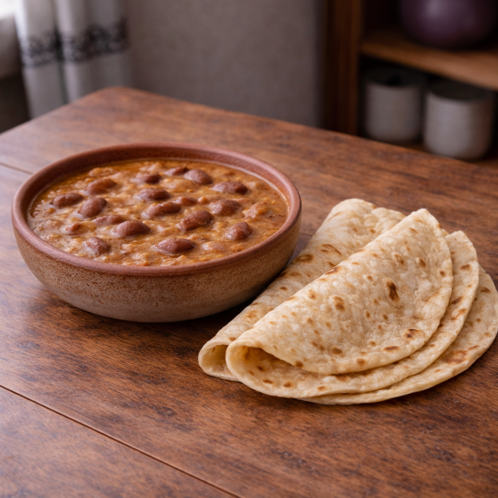 Maharage with 3 Chappati | مهراجي مع 3 تشباتي