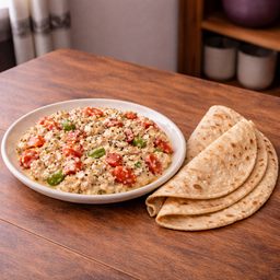 Feta Cheese Tomato with 3 Chappati | جبنة الفيتا بالطماط مع ٣ تشباتي