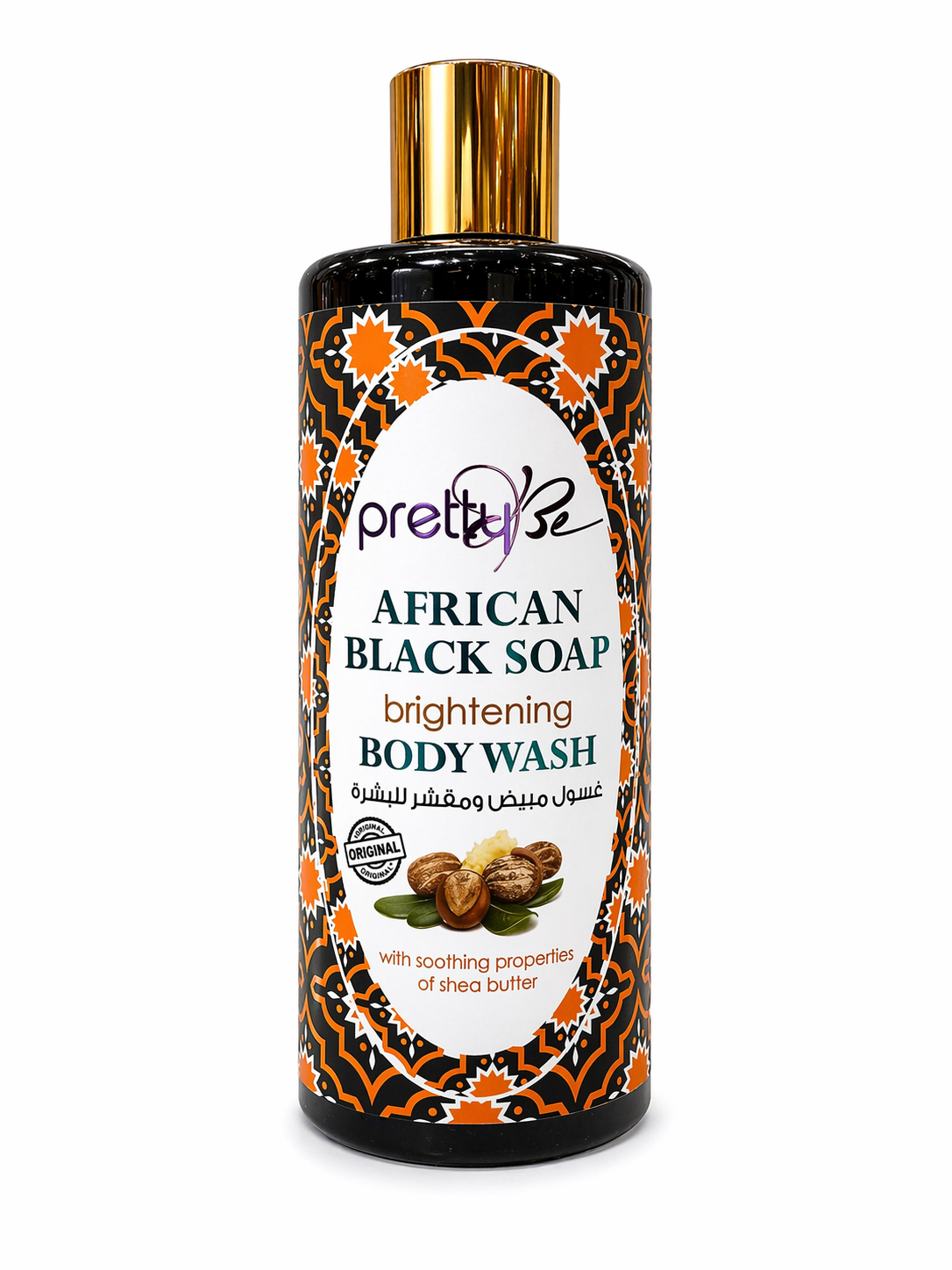 PrettyBe African Black Soap Shower Gel 500ml_0