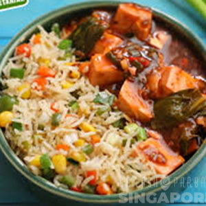 MAP TOFU WITH FRIED RICE