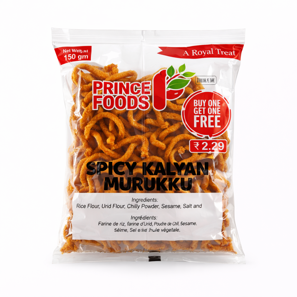Prince Foods Spicy Kalyani Murukku 150g