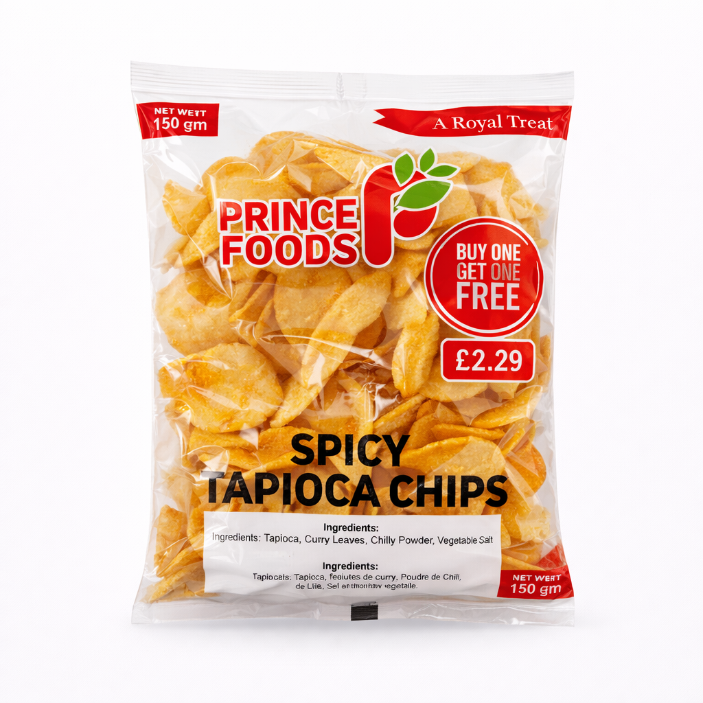 Prince Foods Spicy Tapioca Chips 150g_0
