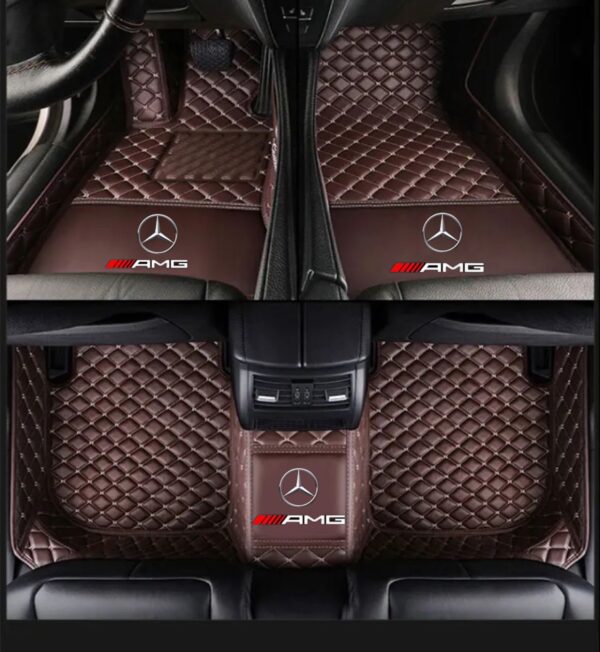 TAPIS 8D plus LUXURY-mercedes (marron/beige)