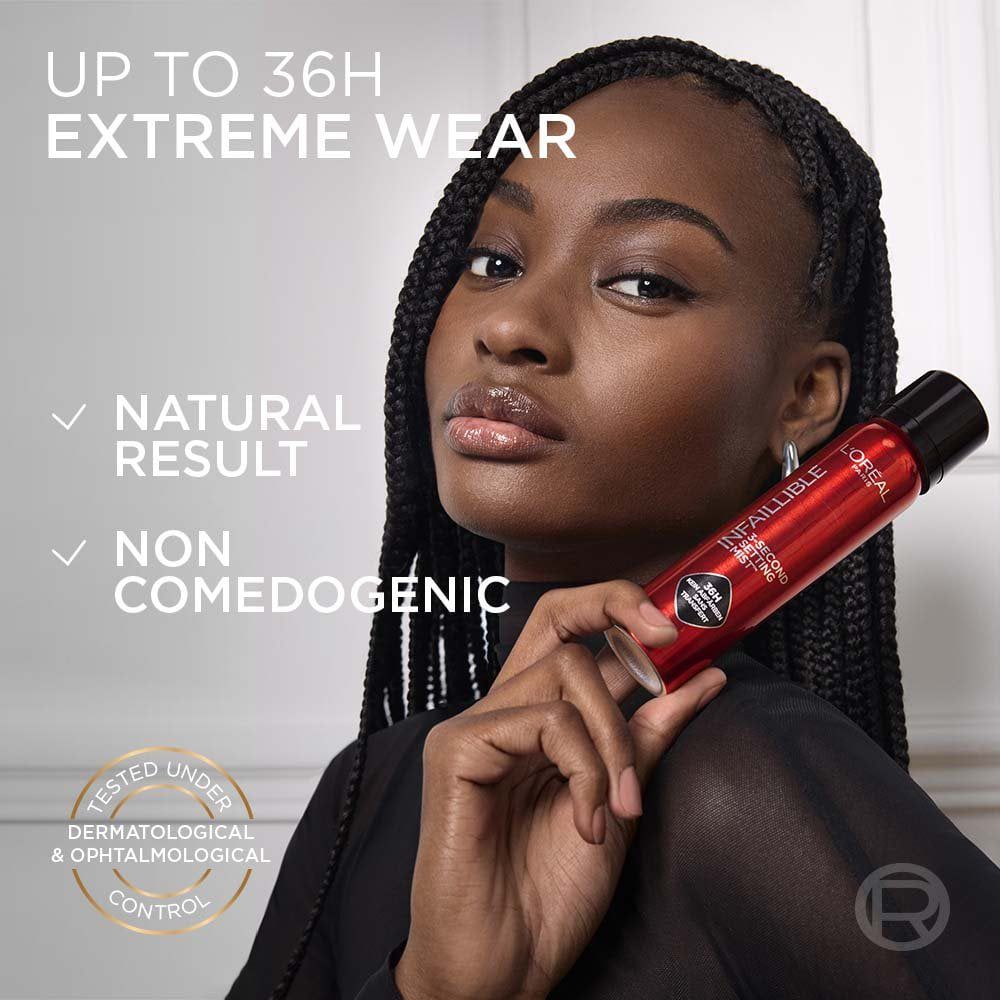 Loreal paris infaillible 3- second setting mist - بخاخ مثبت مكياج 36 ساعة انفاليبل من لوريال