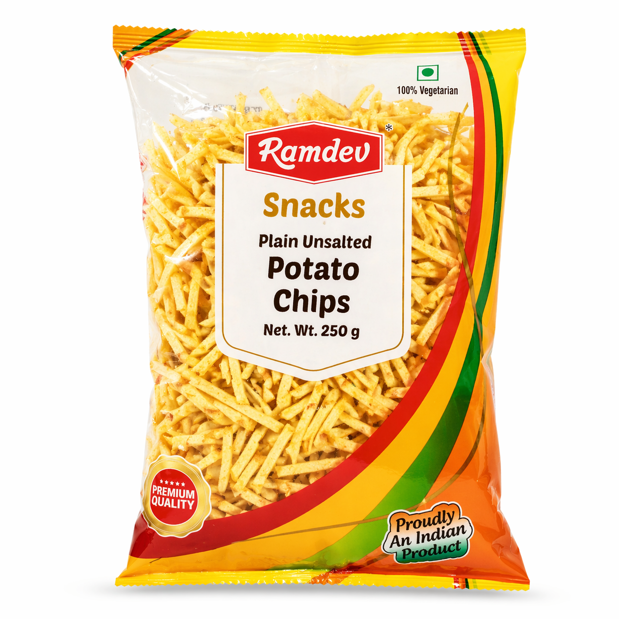 Ramdev Potato Chips Unsalted 200g_0
