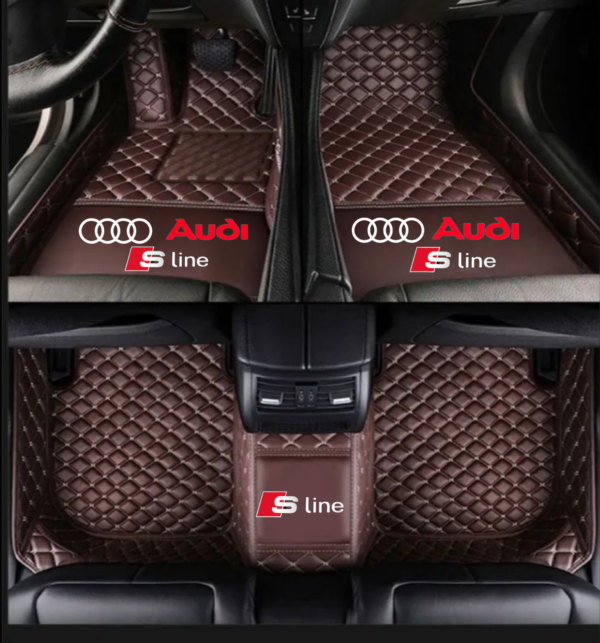 TAPIS 8D plus LUXURY-AUDI  (MARRON/BEIGE) 